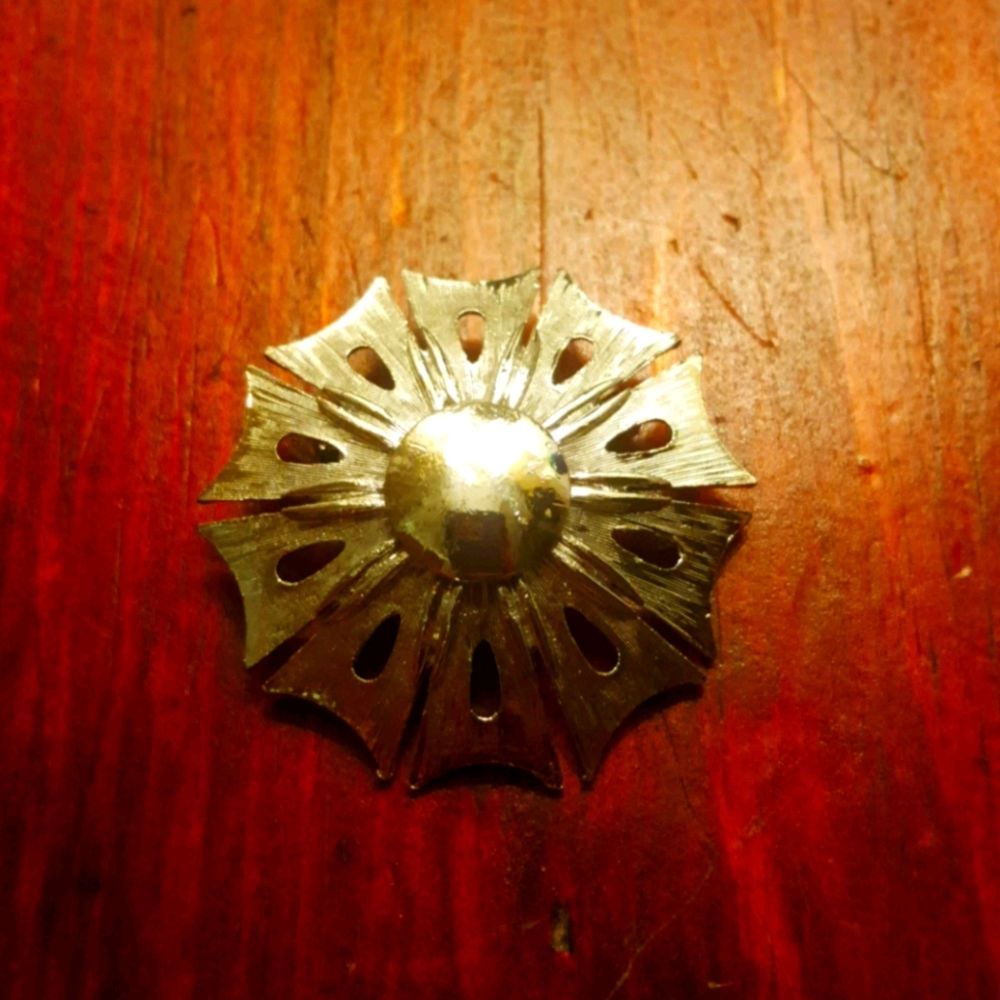 Silver Burst Brooch